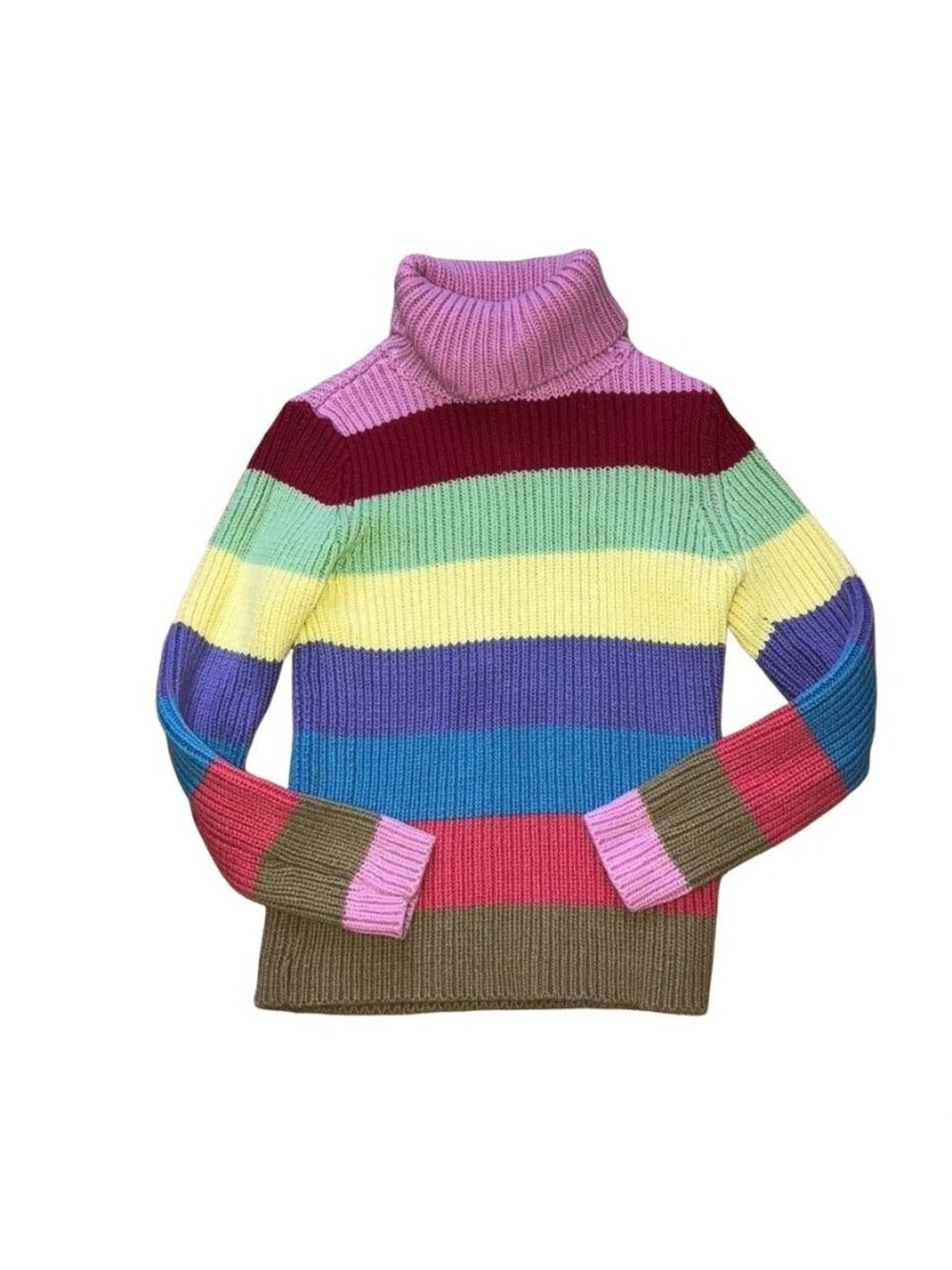 Colorful Kids Turtleneck Sweater Size S 5/6 By The Childrens Place